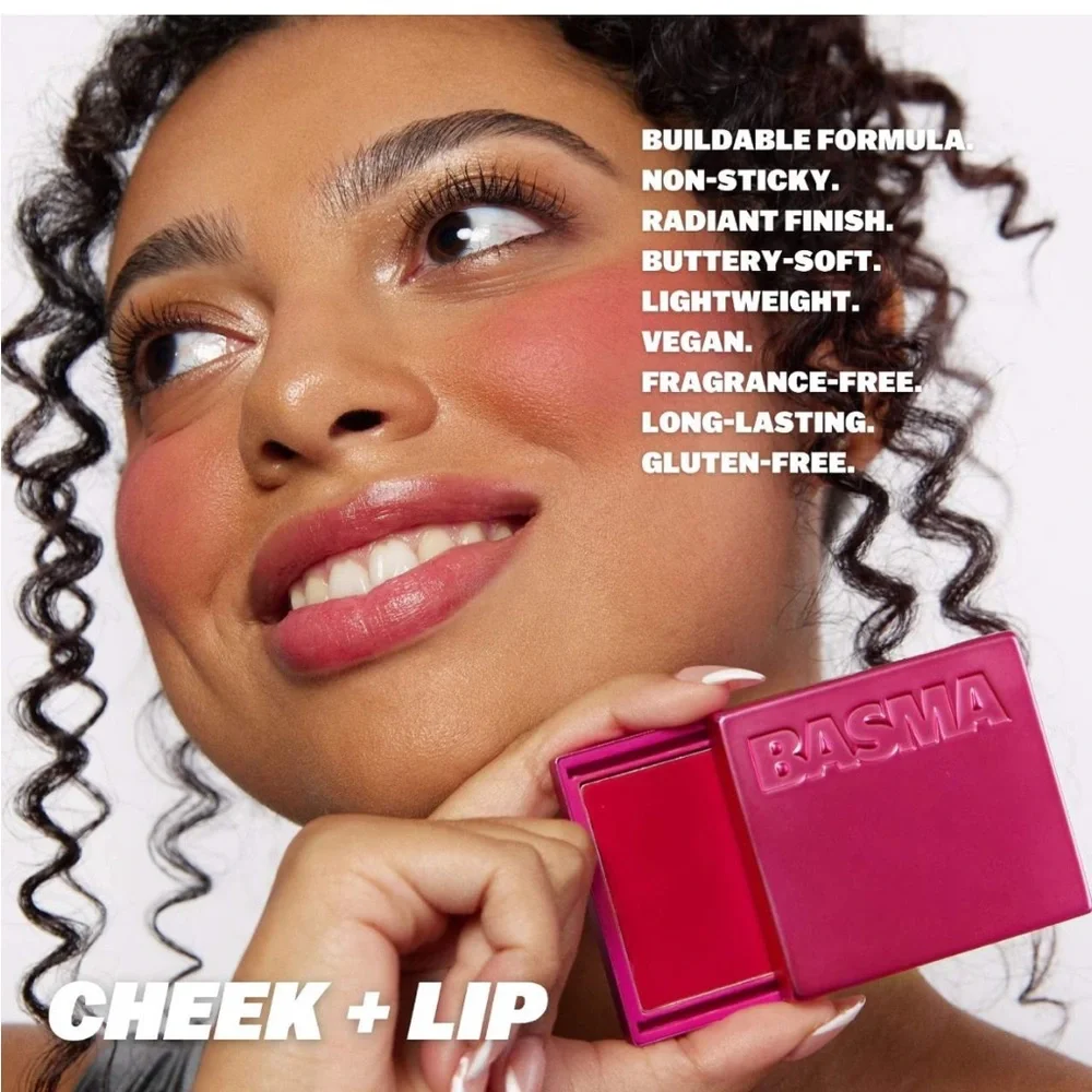 4/$30 Bundle Basma💕 Cream Blush Deluxe Mini in Fuchsia NIB